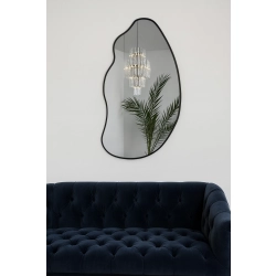 Lustro o organicznym kształcie w ramie - TOPAZ W RAMIE